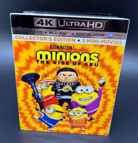 Minions The Rise Of Gru K Ultra Hd Blu Ray Movie Factory Sealed W