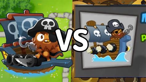 Btd6 Monkey Pirates Vs Btd5 Monkey Pirates Youtube