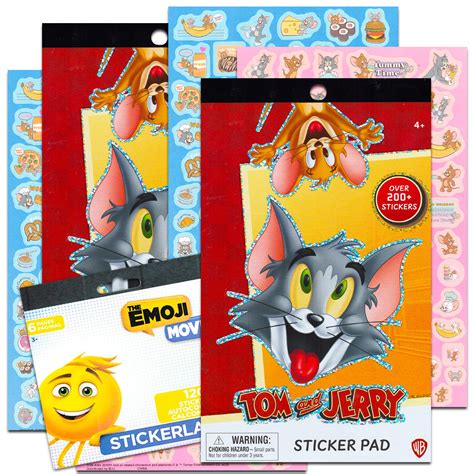 Buy Tom and Jerry Stickers Party Favors Set Bundle with Over 120 Tom ...