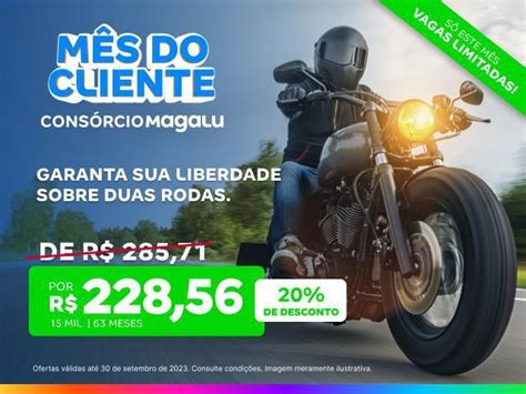 Consórcio De Moto 15 Mil Mês Do Cliente Consórcio Magalu