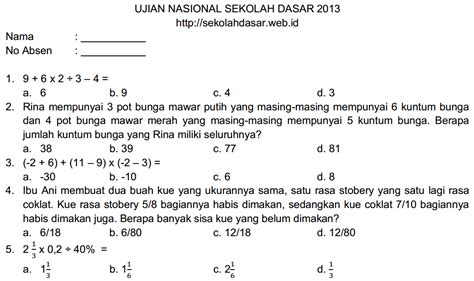 Contoh Psikotes Matematika Dasar Homecare24