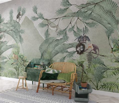 Tropical Rainforest Wall Murals D Co Wallpaper