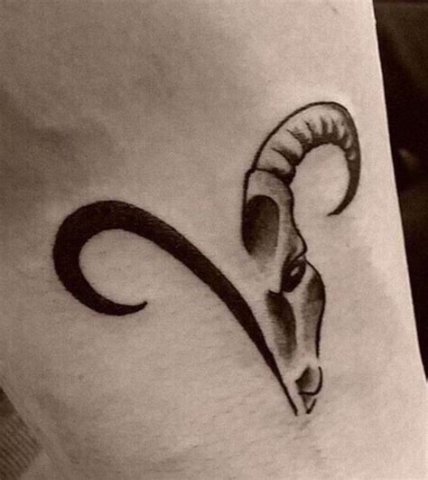 Capricorn Zodiac Symbol Tattoo