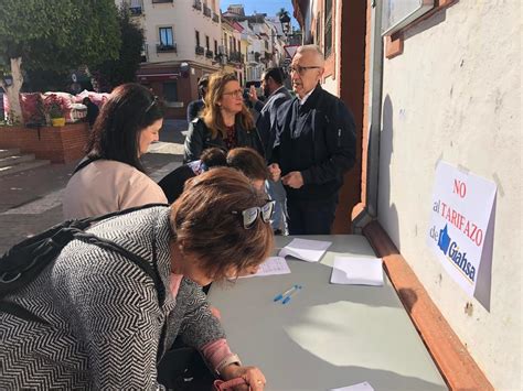 El PSOE Recoge Firmas En Rechazo A La Propuesta De Tarifazo De MAS