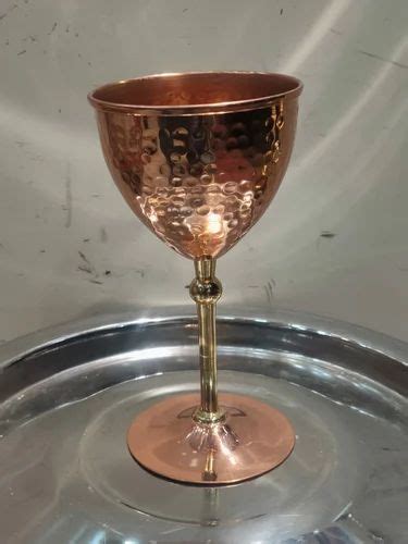 Copper Goblet Wine Glass at Rs 299 piece कपर वइन गलस in Moradabad