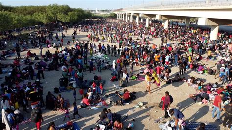 Border Crisis Worsens As More Than Ten Thousand Gather Under Del Rio