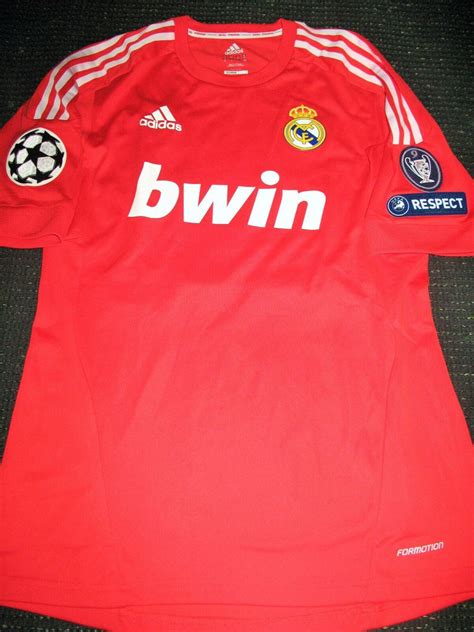 Di Maria Real Madrid MATCH WORN UEFA Red Jersey 2011 2012 Shirt Camise ...