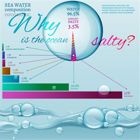 Sea Water Composition Infographic Vector 02 Free Download