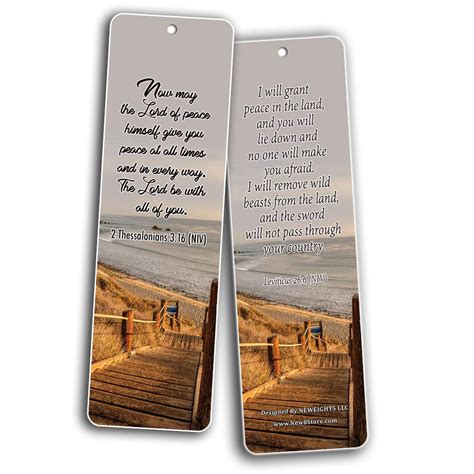 New Inspirational Bible Verses Bookmarks (Peace) – New8Store