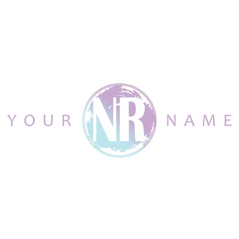 NR Initial Logo Watercolor Vector Design 33216871 Vector Art at Vecteezy