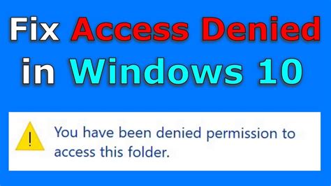 Fix Access Denied Error In Windows 10 Easy Step By Step Guide Nbkomputer