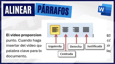 Cómo Alinear PÁrrafos En Word Youtube