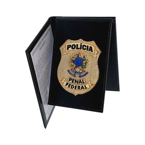 Carteira De Ppf Polícia Penal Federal Metalcouro