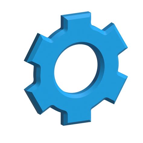 3d Gear Icon 27515431 Png