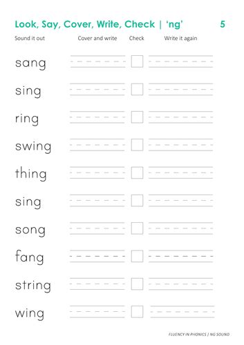 Phonics Ng Sound Resources Teaching Resources