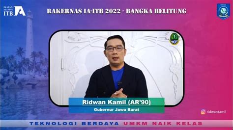 Viral Dukungan Ridwan Kamil Untuk Rakernas Ia Itb Berikut