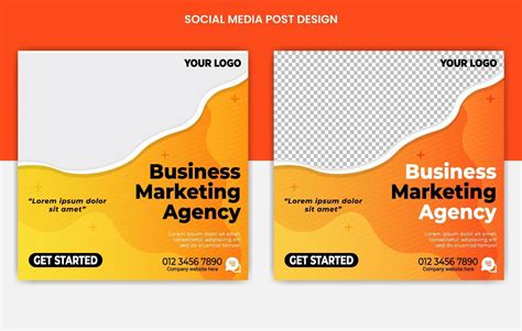 Business Agency Digital Marketing Social Media Posts Design Web