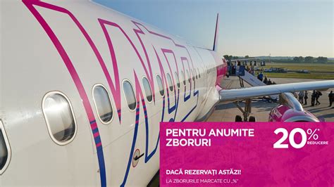 Bilete De Avion Ieftine 20 Reducere La Sute De Zboruri Wizz Air AIR24