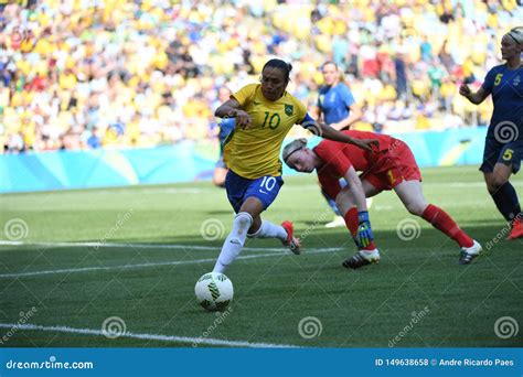 Brazilian Women`s Soccer Team Editorial Stock Photo - Image of ...