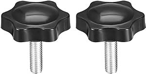 Uxcell Clamping Handle Screw Knobs Handle Star Knob M6 X 20mm Male