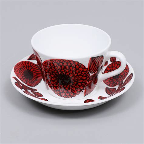 Images For Stig Lindberg Coffee Cups With Saucers Pieces