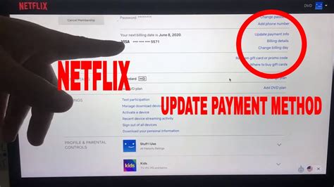 How To Update Credit Card Payment Method On Netflix Account 🔴 Youtube