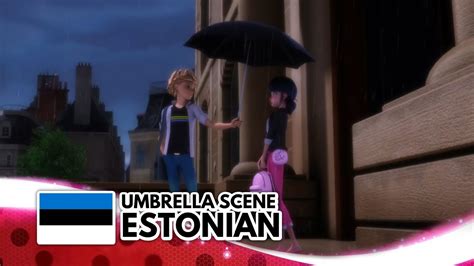 MIRACULOUS UMBRELLA SCENE Estonian Lepatriinu Ja Musta Kassi