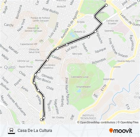 Ruta nor oriental ecovía horarios paradas y mapas Casa De La