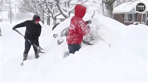 Snowfall Record Set In Erie Pa Youtube