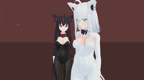 MMD Hololive Simple DImple Pop Fubuki Kurokami エロMMDTube