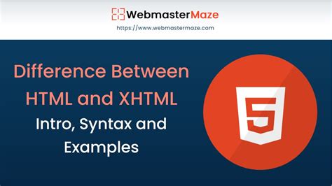 Difference Between Html And Xhtml Youtube