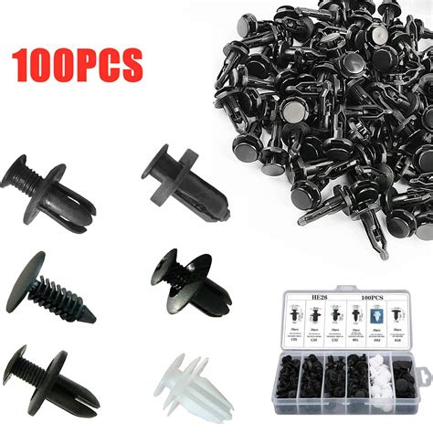 100x Car Body Bumper Rivet Retainer Trim Molding Push Pin Clip