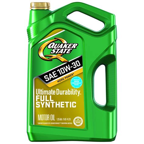 Quaker State Ultimate Durability 10W 30 Full Synthetic Motor Oil 5 Qt