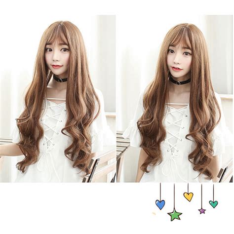 FYNHA Wig Rambut Palsu Model Wavy 65 Cm HB 004 Brown