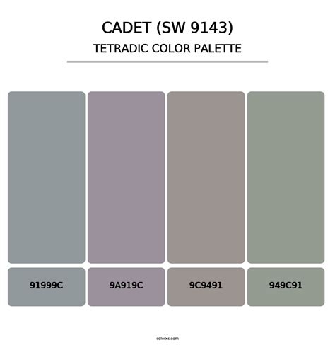 Sherwin Williams Cadet Sw 9143 Paint Coordinating Colors And Palettes