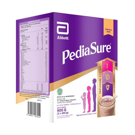 Jual PEDIASURE TRIPLESURE COKLAT 900gr 900g FREE PACKING KARDUS EXP