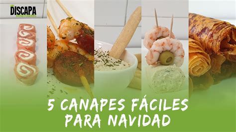 5 canapés para navidad FÁCILES Y RÁPIDOS Canapés fáciles y vistosos