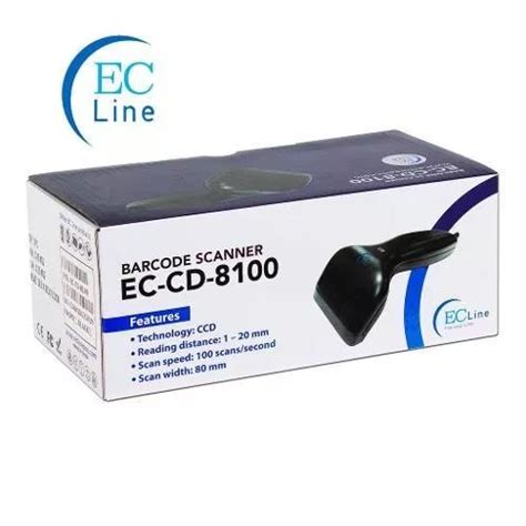 Lector De C Digo De Barras Ec Line Ec Cd Usb V Negro Mercadolibre