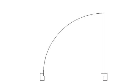 Descarga Gratuita Del Bloque Autocad Puertas Puerta De Paso En Planta