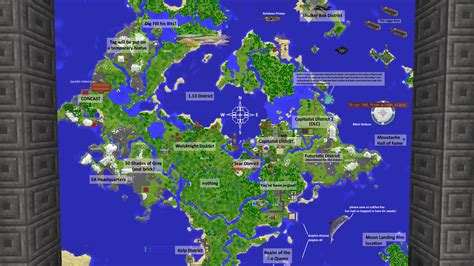 Hermitcraft Map Accurately Labeled R Hermitcraft