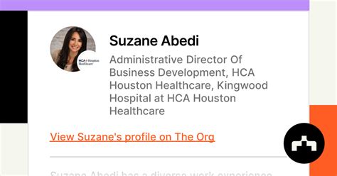 Suzane Abedi Administrative Director Of Business Development Hca Houston Healthcare Kingwood