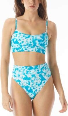 Sundazed Gianna Printed Midline Bikini Top High Waist Bottoms Created