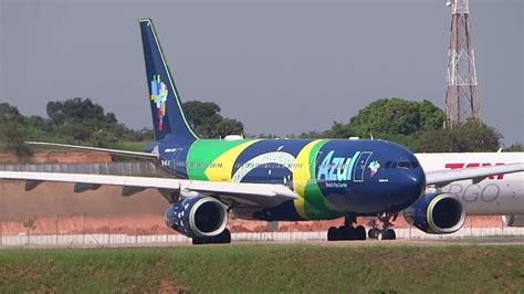 Decolagem Azul Embraer Airbus A Viracopos Campinas Youtube