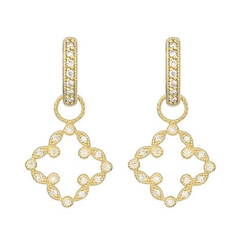 Provence Delicate Pave Trio Round Stone Earring Charms JudeFrances