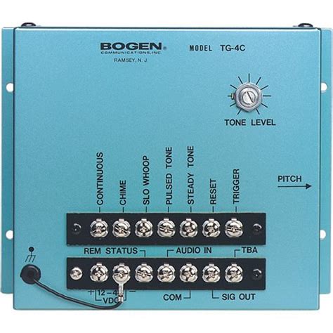 Bogen Tg4c Multiple Tone Generator For Paging Systems