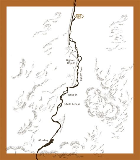 map of little bighorn river