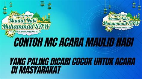 Contoh Teks Mc Maulid Nabi Muhammad Saw Singkat Simpel Mudah