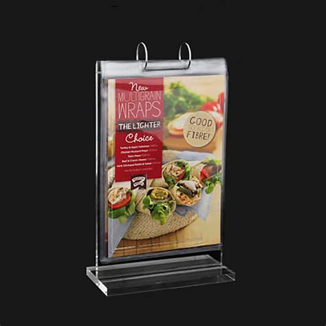 Acrylic Menu Stand Holder A A Customized Acrylic Menu Holder With