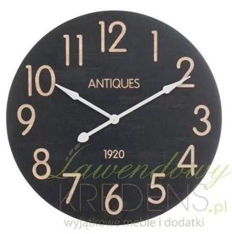 Duży Czarny Zegar Kup online w dobrej cenie Wall clock Clock Wall