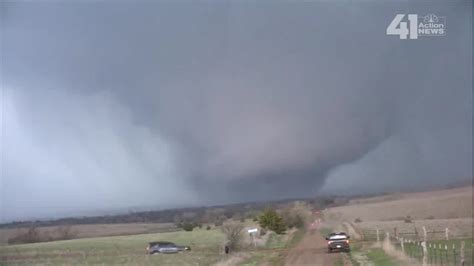 Tornado Funnel North Of Salina Ks Youtube